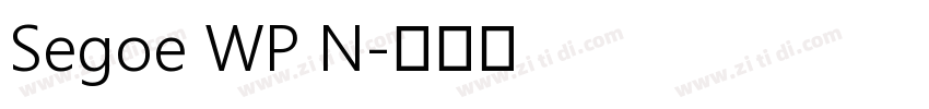 Segoe WP N字体转换